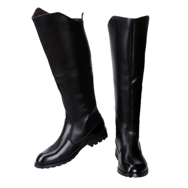 464748 yards high leg boot men wellingtons cowboy boot zipper pointed boots trendy riding boots outdoor fashionable boots martin knight boot, Black
464748 yards high leg boot men wellingtons cowboy boot zipper pointed boots trendy riding boots outdoor fashionable boots martin knight boot, Black