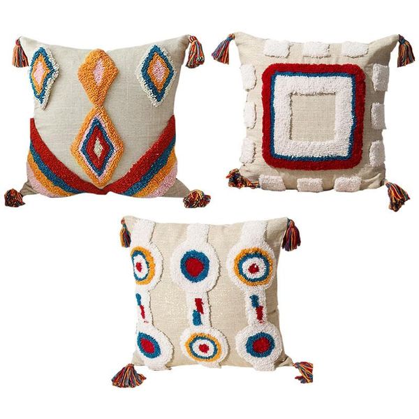 pillow case cushion cover tassels boho style ethnic handmade luxury moroccan 45x45cm
pillow case cushion cover tassels boho style ethnic handmade luxury moroccan 45x45cm