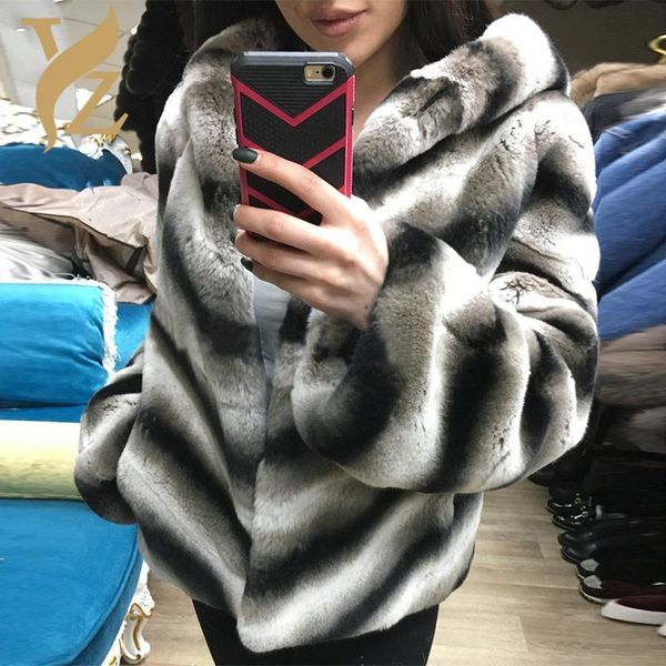 women's fur & faux 2021 design chinchilla rex coat for women short jackets with hood stand collar real coats warm, Black
women's fur & faux 2021 design chinchilla rex coat for women short jackets with hood stand collar real coats warm, Black