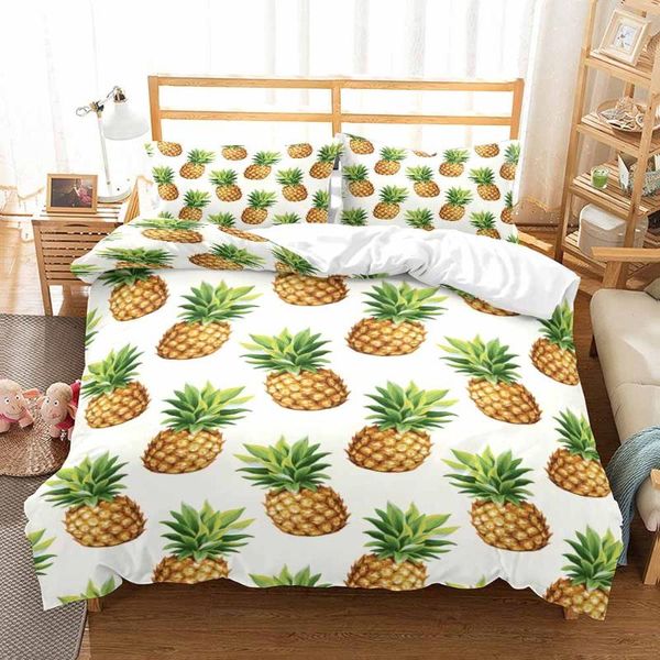 2/3 piece pineapple bedding set 3d print cartoon fruit duvet cover for bedroom bed single double king quilt sets
2/3 piece pineapple bedding set 3d print cartoon fruit duvet cover for bedroom bed single double king quilt sets