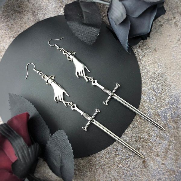 dangle & chandelier gothic crosses sword earring for women man halloween goth drop earrings fashion jewelry 2021 vg002, Silver
dangle & chandelier gothic crosses sword earring for women man halloween goth drop earrings fashion jewelry 2021 vg002, Silver