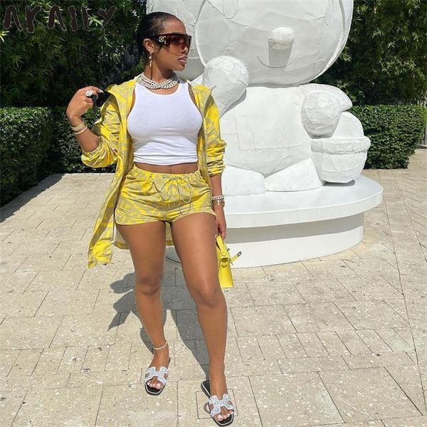women's tracksuits akaily summer sports print 2 two piece sets tracksuit womens outfits long sleeve loose hoodie shorts female suits, Gray
women's tracksuits akaily summer sports print 2 two piece sets tracksuit womens outfits long sleeve loose hoodie shorts female suits, Gray