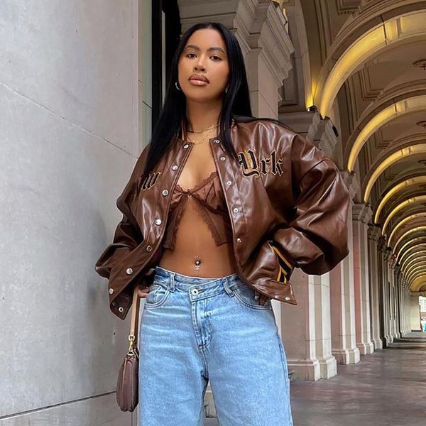 women's jackets 2021 women coats retro long sleeve stand neck letters pattern buttons casual party loose fall autumn winter, Black;brown
women's jackets 2021 women coats retro long sleeve stand neck letters pattern buttons casual party loose fall autumn winter, Black;brown