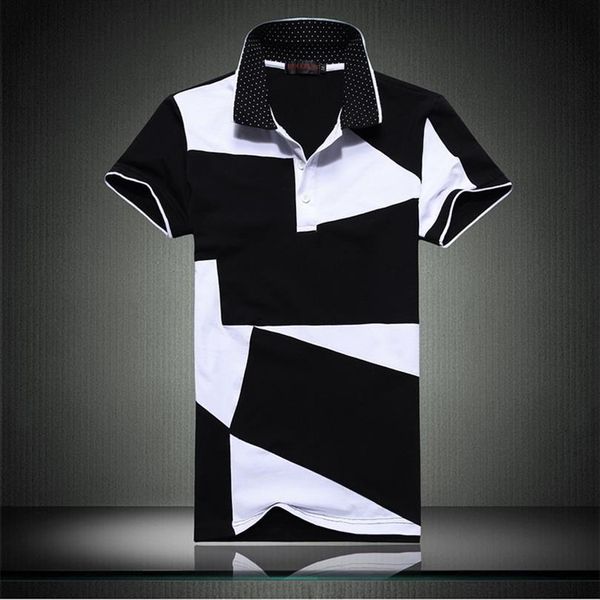 95% cotton classic patchwork black men polo white short sleeve arrived summer plus oversize 4xl 5xl, White;black
95% cotton classic patchwork black men polo white short sleeve arrived summer plus oversize 4xl 5xl, White;black