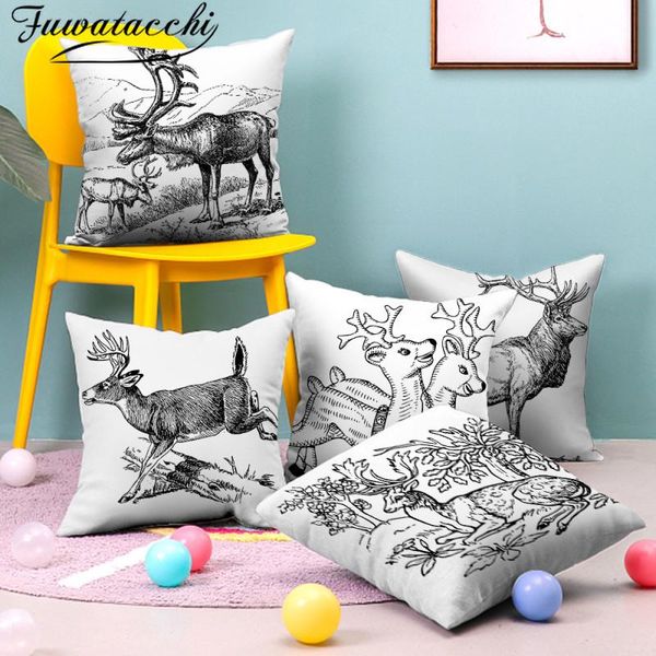 cushion/decorative pillow fuwatacchi christmas elk printed cushion cover geometric deer po covers for home sofa chair decor pillowcases 45x4
cushion/decorative pillow fuwatacchi christmas elk printed cushion cover geometric deer po covers for home sofa chair decor pillowcases 45x4