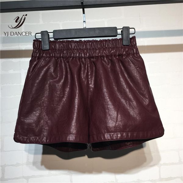 women's shorts 2021 fashion autumn temperament waist loose wash water pu casual leather hjb253, White;black
women's shorts 2021 fashion autumn temperament waist loose wash water pu casual leather hjb253, White;black