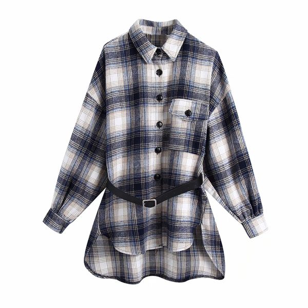 women vintage elegant with belt single pocket plaid long jacket female fashion single breated coat outerwear, Black;brown
women vintage elegant with belt single pocket plaid long jacket female fashion single breated coat outerwear, Black;brown