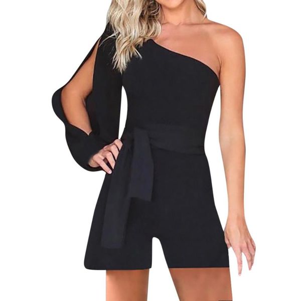 women's jumpsuits & rompers playsuit women solid long sleeve cold shoulder sashes jumpsuit casual short wide leg pants top, Black;white
women's jumpsuits & rompers playsuit women solid long sleeve cold shoulder sashes jumpsuit casual short wide leg pants top, Black;white