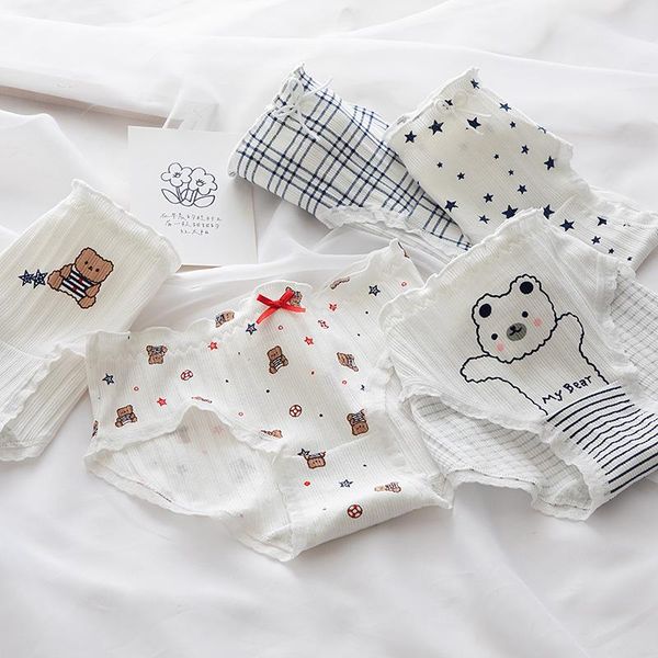 women's panties cute bear cotton underwear lace fashion cartoon comfort briefs blue star seamless underpants female lingerie, Black;pink
women's panties cute bear cotton underwear lace fashion cartoon comfort briefs blue star seamless underpants female lingerie, Black;pink