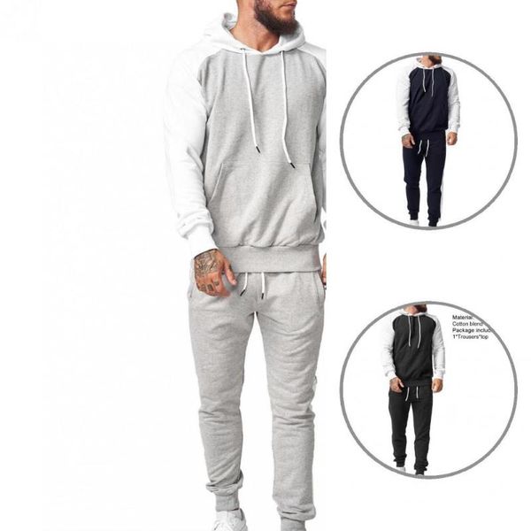 men's suits & blazers breathable fabulous long sleeve hoodie suit loose men pants for home, White;black
men's suits & blazers breathable fabulous long sleeve hoodie suit loose men pants for home, White;black