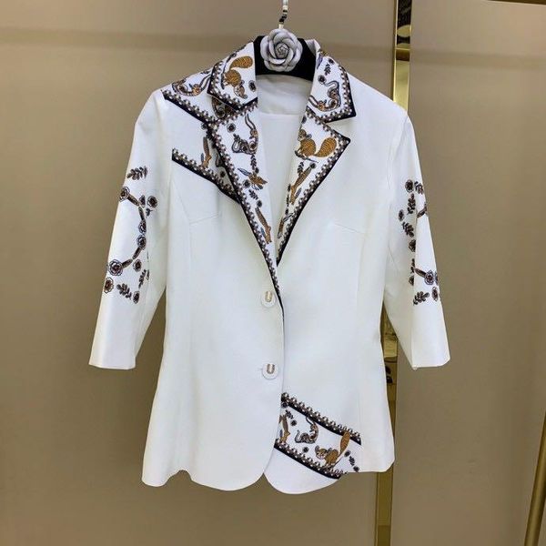 women's two piece pants w1596 fashion women sets 2021 runway luxury european design party style clothing, White
women's two piece pants w1596 fashion women sets 2021 runway luxury european design party style clothing, White