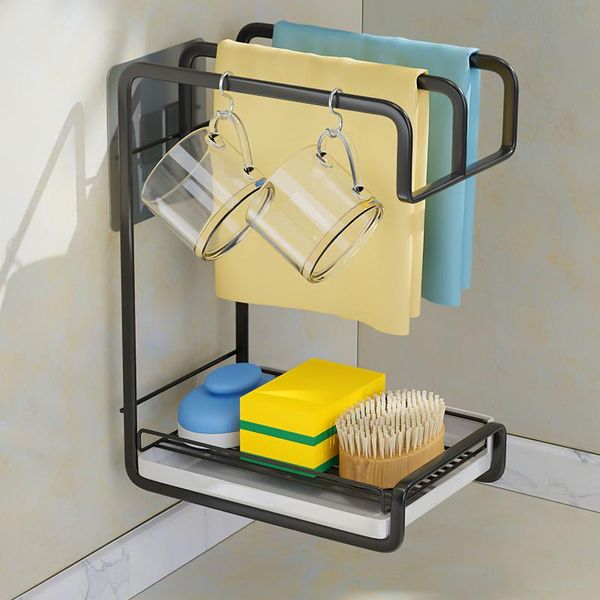 kitchen storage & organization double layer sponge drying rack rag sink drainer organizer with detachable drip tray accessories
kitchen storage & organization double layer sponge drying rack rag sink drainer organizer with detachable drip tray accessories