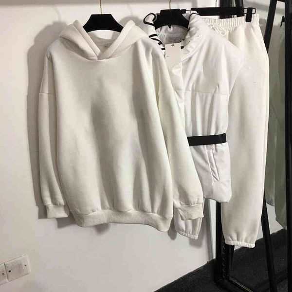 women's two piece pants warm three winter fashion brand suits sets 3 colors personality cotton men women sport coat pant set w6ic, White
women's two piece pants warm three winter fashion brand suits sets 3 colors personality cotton men women sport coat pant set w6ic, White