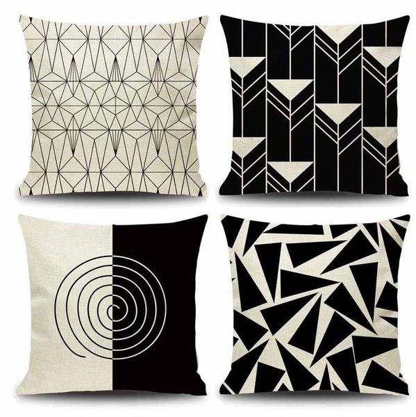 beige and black geometric decorative throw pillows cushion covers cotton linen modern geometry print home pillowcases 18x18 inch cushion/dec
beige and black geometric decorative throw pillows cushion covers cotton linen modern geometry print home pillowcases 18x18 inch cushion/dec
