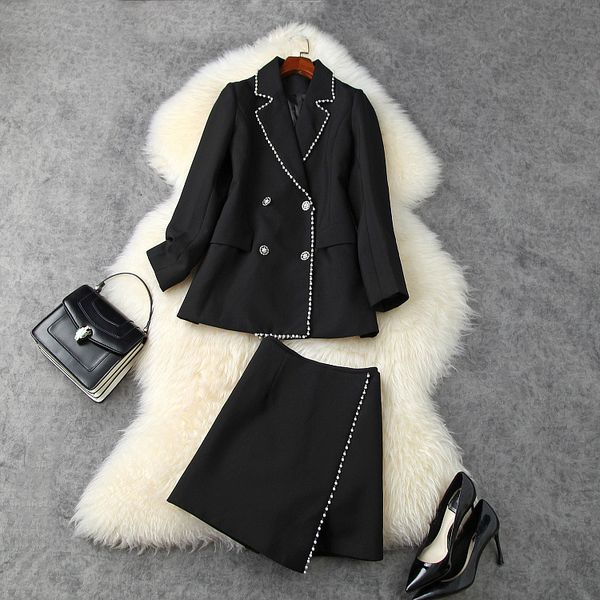 dress european and american women's clothing autumn style long-sleeved, double-breasted jacket beaded skirt fashion suit mkt5, White
dress european and american women's clothing autumn style long-sleeved, double-breasted jacket beaded skirt fashion suit mkt5, White