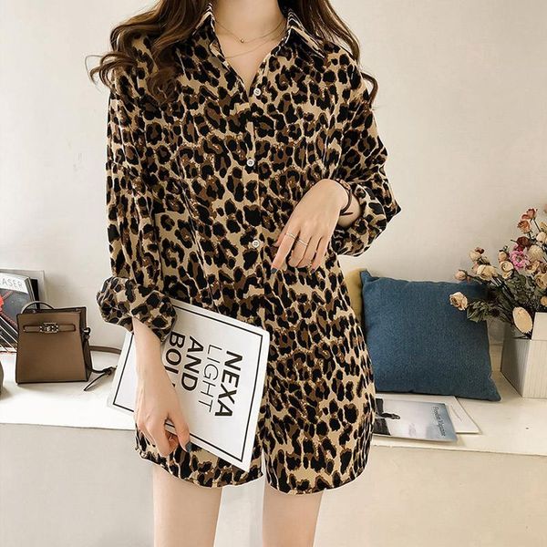 women basic leopard print long blouse sleeve turn down collar shirts female office wear casual blusas women's blouses &, White
women basic leopard print long blouse sleeve turn down collar shirts female office wear casual blusas women's blouses &, White