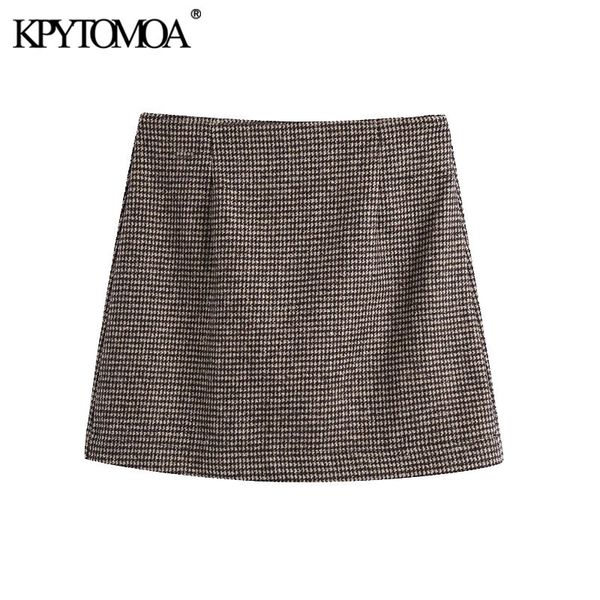 women fashion office wear check mini skirt vintage high waist side zipper female skirts mujer 210416, Black
women fashion office wear check mini skirt vintage high waist side zipper female skirts mujer 210416, Black