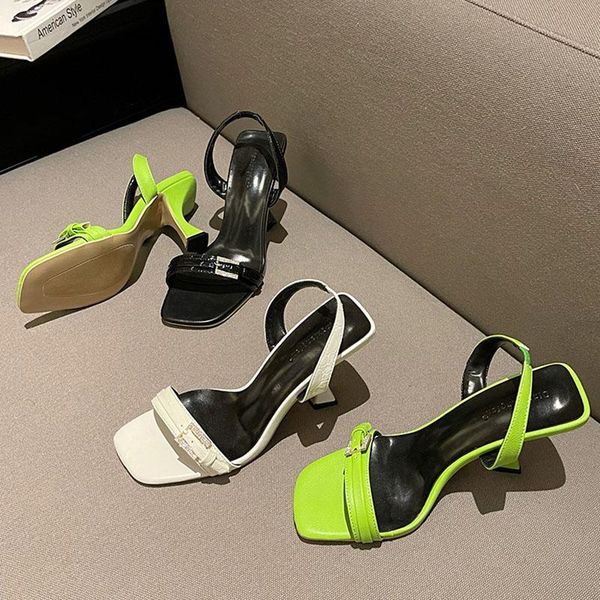 european green belt buckle pumps woman elastic band talons square toe thin high heels shoes women sandales a talon femme ete dress, Black
european green belt buckle pumps woman elastic band talons square toe thin high heels shoes women sandales a talon femme ete dress, Black