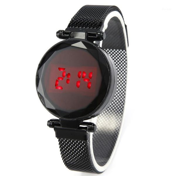 fashion women digital led watch magnet buckle steel watches male children sport relogio femenino wristwatches, Slivery;brown
fashion women digital led watch magnet buckle steel watches male children sport relogio femenino wristwatches, Slivery;brown