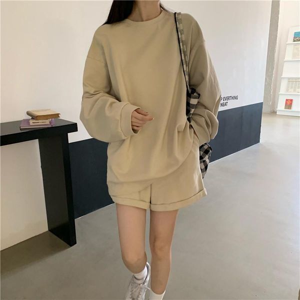 women's tracksuits summer casual solid outfits two piece set short pants home loose sports fashion leisure bicycle suit, Gray
women's tracksuits summer casual solid outfits two piece set short pants home loose sports fashion leisure bicycle suit, Gray