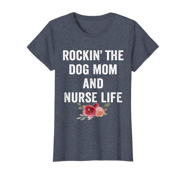 womens cute gift for nurse practitioner rn friend dog mom and nurse t-shirt, White;black
womens cute gift for nurse practitioner rn friend dog mom and nurse t-shirt, White;black