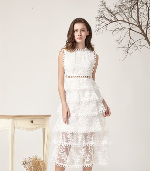 casual dresses runway self portrait dress hollow out lace sleeveless cake dress women deep o-neck party dresses vestido robe, Black;gray
casual dresses runway self portrait dress hollow out lace sleeveless cake dress women deep o-neck party dresses vestido robe, Black;gray