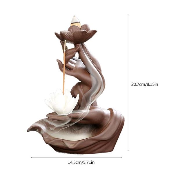 ceramic backflow incense cone burner holder lotus waterfall craft ornaments fragrance lamps
ceramic backflow incense cone burner holder lotus waterfall craft ornaments fragrance lamps