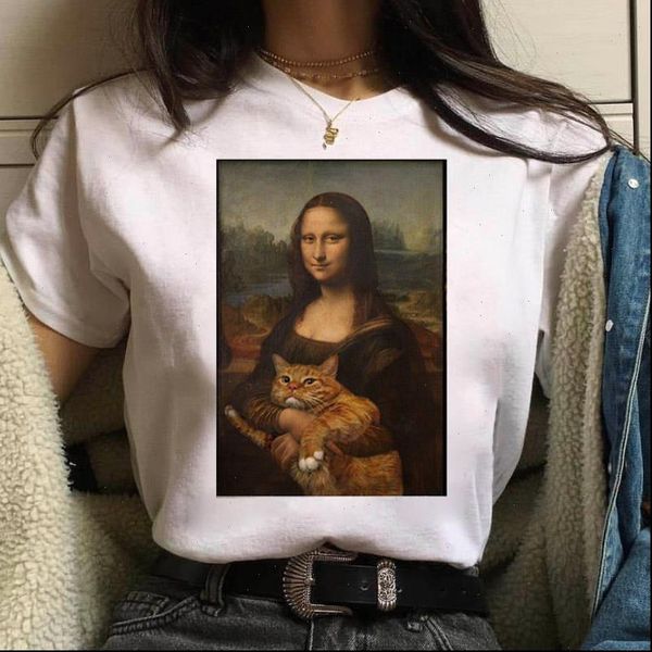 cat women t shirt female fashion summer tshirt aesthetic funny grunge kawaii femme short hip hop clothes, White
cat women t shirt female fashion summer tshirt aesthetic funny grunge kawaii femme short hip hop clothes, White