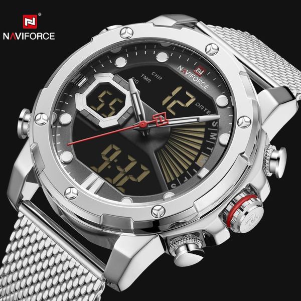 wristwatches naviforce dual display quartz watch men auto date led analog digital watcheswaterproof military relogio clock, Slivery;brown
wristwatches naviforce dual display quartz watch men auto date led analog digital watcheswaterproof military relogio clock, Slivery;brown