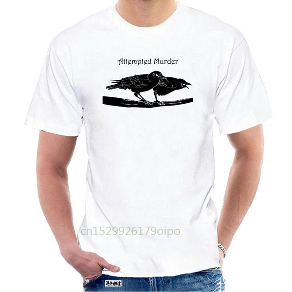 women's t-shirt attempted murder t shirt funny crow flock bird pun novelty graphic tee (heather festive @116768, White
women's t-shirt attempted murder t shirt funny crow flock bird pun novelty graphic tee (heather festive @116768, White