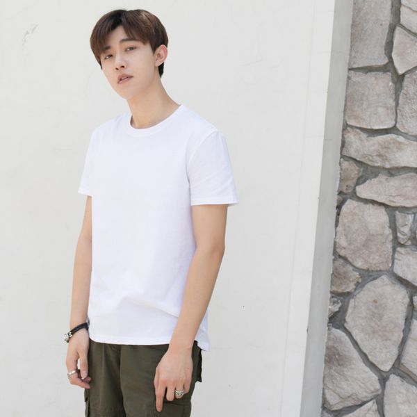 men's shirt summer solid color blank versatile t-shirt loose men's base shirt white black fashion casual cotton half sleeve
men's shirt summer solid color blank versatile t-shirt loose men's base shirt white black fashion casual cotton half sleeve