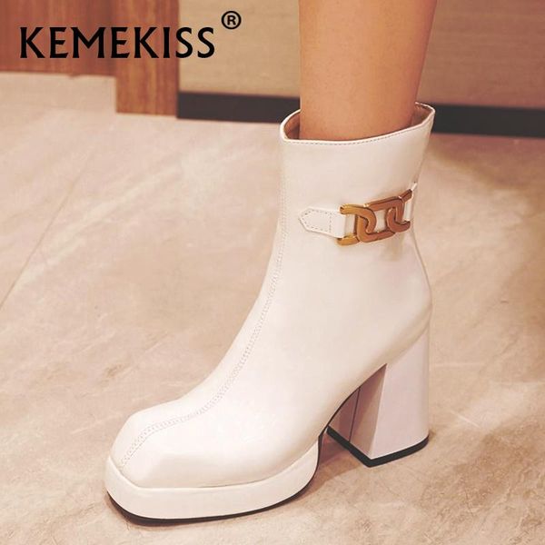 boots kemekiss size 32-43 women ankle shoes chunky high heels platform metal decoration cool party club ladies footwear, Black
boots kemekiss size 32-43 women ankle shoes chunky high heels platform metal decoration cool party club ladies footwear, Black