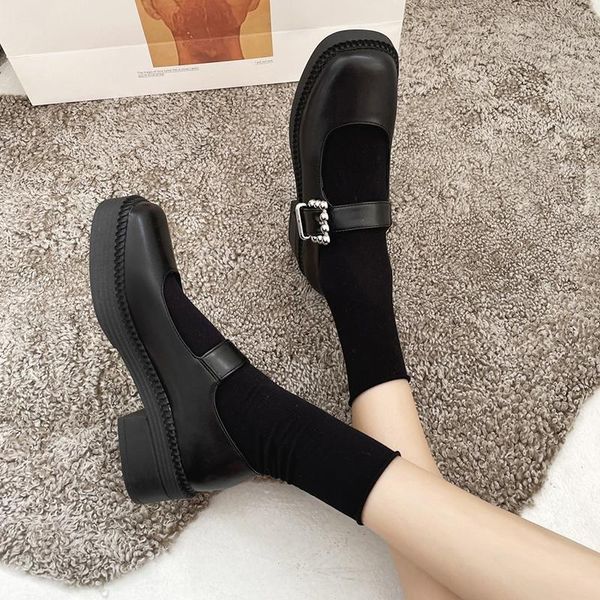 good metal woman spring black platform pu leather shoes med heels ladies lolita buckle mary janes for women 2021 dress
good metal woman spring black platform pu leather shoes med heels ladies lolita buckle mary janes for women 2021 dress