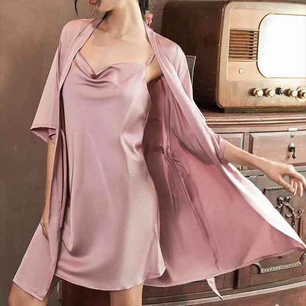 satin bride bridesmaid wedding women sleepwear robe nightgown faux silk kimono bathrobe loose home dress lingerie, Black;red
satin bride bridesmaid wedding women sleepwear robe nightgown faux silk kimono bathrobe loose home dress lingerie, Black;red
