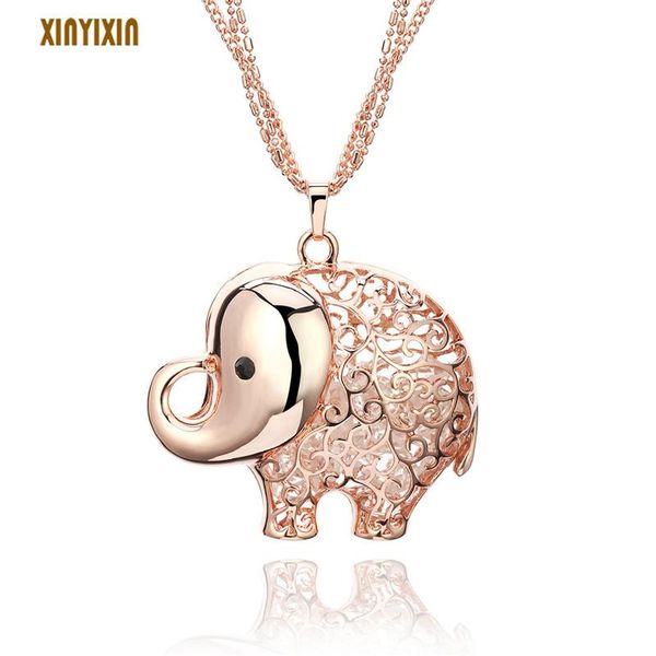 pendant necklaces big rose gold elephant necklace for women clear crystal color layered long chain style jewelry gift, Silver
pendant necklaces big rose gold elephant necklace for women clear crystal color layered long chain style jewelry gift, Silver