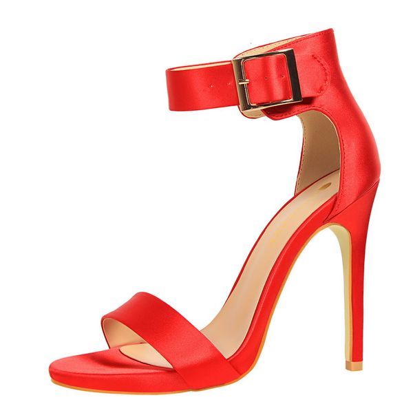 sandals arrival dress shoes women high heels extreme red wedding sapato feminino silk g0155 28v6, Black
sandals arrival dress shoes women high heels extreme red wedding sapato feminino silk g0155 28v6, Black