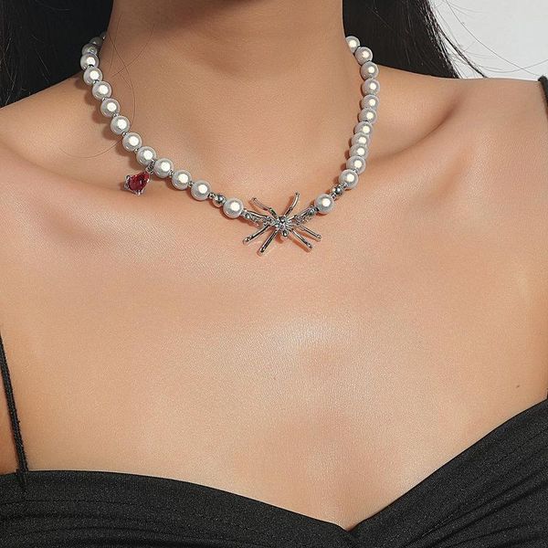 chains necklace woman artificial pearls women jewellery spider pendant geometric lovers silver color trendy alloy halskette
chains necklace woman artificial pearls women jewellery spider pendant geometric lovers silver color trendy alloy halskette