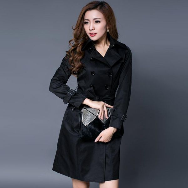 women's trench coats kmetram windbreaker spring coat women clothes 2021 streetwear long outwear plus size casaco feminino my2673, Tan;black
women's trench coats kmetram windbreaker spring coat women clothes 2021 streetwear long outwear plus size casaco feminino my2673, Tan;black