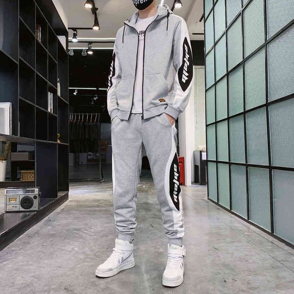 men's tracksuits plus 8xl- men's clothing autumn and winter korean fashion with hoodie bushy sweater sports 8u4y, Gray
men's tracksuits plus 8xl- men's clothing autumn and winter korean fashion with hoodie bushy sweater sports 8u4y, Gray