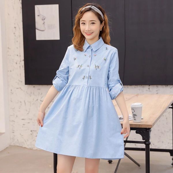 3665# maternity clothes spring autumn cotton long sleeves stylish blouse pregnant women pregnancy dresses, White
3665# maternity clothes spring autumn cotton long sleeves stylish blouse pregnant women pregnancy dresses, White
