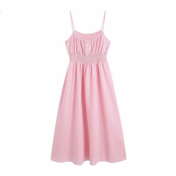 casual dresses women summer elegant za plaid pink sling long dresess female elastic high waist spaghetti strap midi dress chic vjx, Black;gray
casual dresses women summer elegant za plaid pink sling long dresess female elastic high waist spaghetti strap midi dress chic vjx, Black;gray