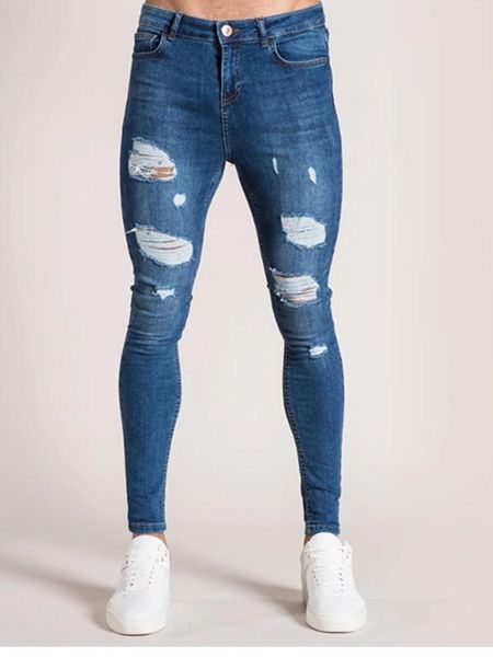 2021men skinny jeans ripped hole casual denim pant full lenght pencil pants slim bigsolid cotton stretch man distressed men's, Blue
2021men skinny jeans ripped hole casual denim pant full lenght pencil pants slim bigsolid cotton stretch man distressed men's, Blue