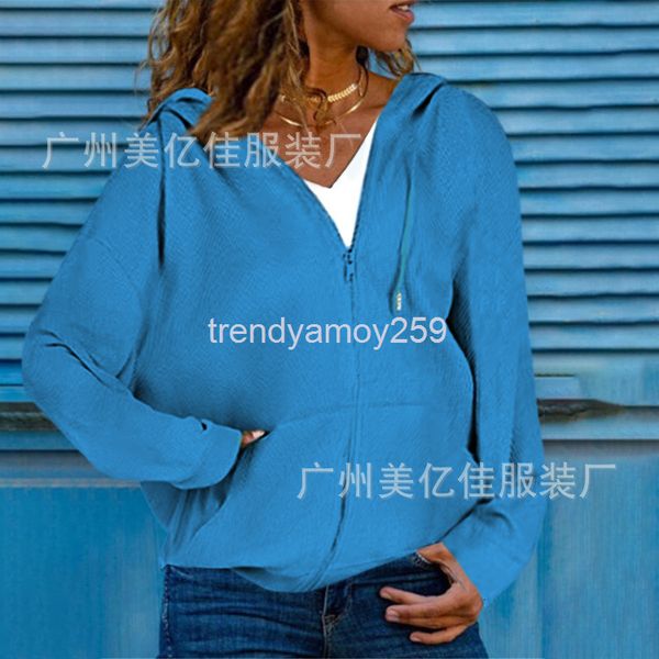 women's hoodies & sweatshirts autumn and winter women's jacket loose pocket zipper solid color hooded sweater cardigan now, Black
women's hoodies & sweatshirts autumn and winter women's jacket loose pocket zipper solid color hooded sweater cardigan now, Black