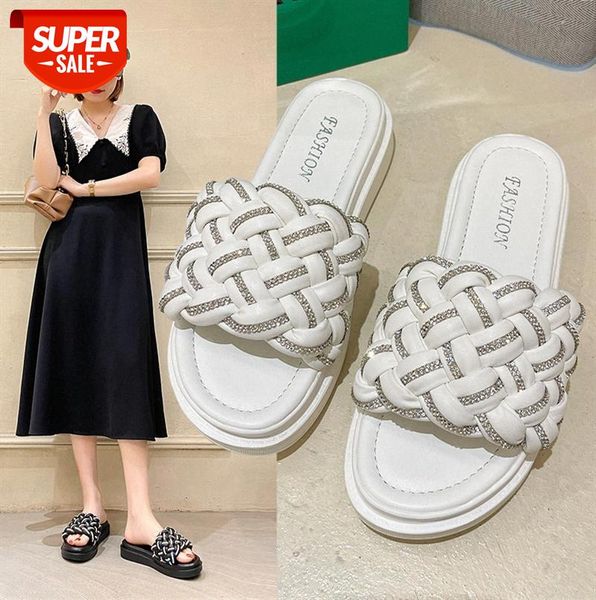 slippers women korean style personality cross-woven comfortable flat sandals and slippers, women's shoes for outer wear #751p, Black
slippers women korean style personality cross-woven comfortable flat sandals and slippers, women's shoes for outer wear #751p, Black