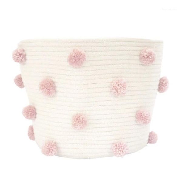 nordic cotton rope knitted pom decoration laundry basket toy storage bucket for home & organization tb sale1
nordic cotton rope knitted pom decoration laundry basket toy storage bucket for home & organization tb sale1