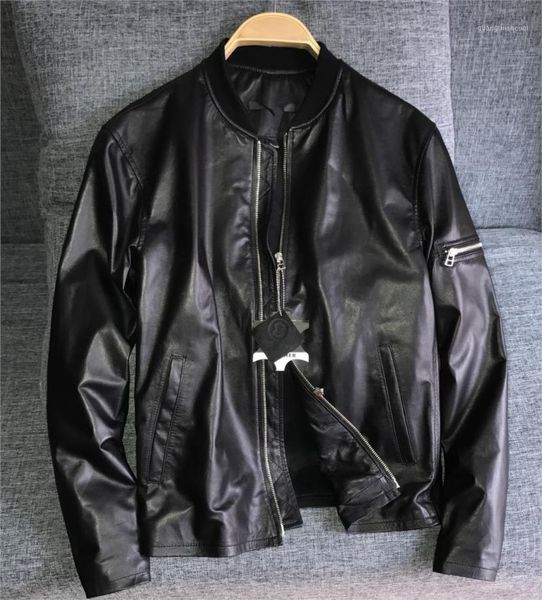 layer frivolous sheepskin fashion leather really male head genuine jacket men's & faux, Black
layer frivolous sheepskin fashion leather really male head genuine jacket men's & faux, Black