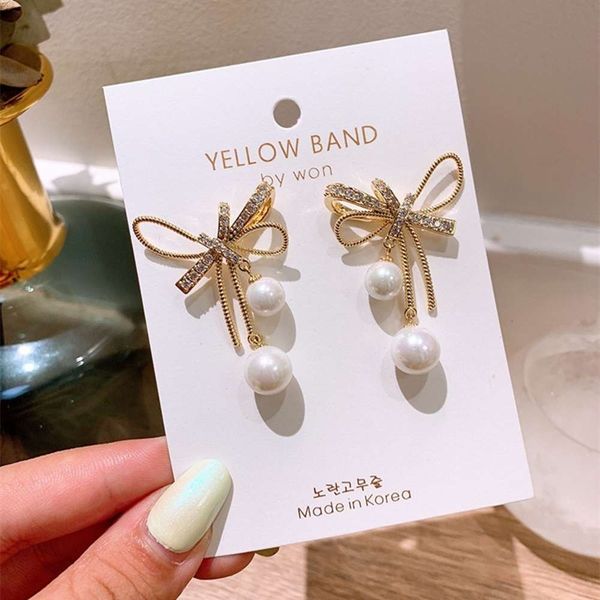bowknot pearl eardrop female s925 silver needle new style korea east gate temperament earring net red tide jewelry, Black
bowknot pearl eardrop female s925 silver needle new style korea east gate temperament earring net red tide jewelry, Black