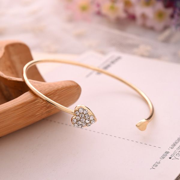 trendy tie knotted open cuff bangle gold heart initial charm bracelets wire love bangles for women q0719, Black
trendy tie knotted open cuff bangle gold heart initial charm bracelets wire love bangles for women q0719, Black