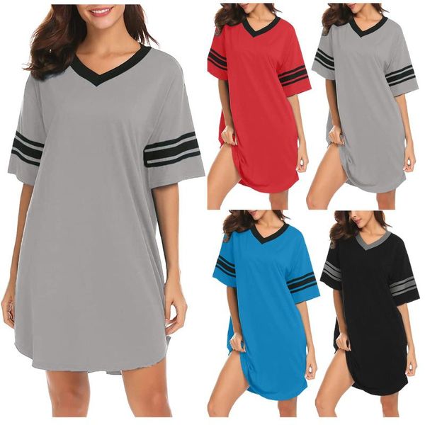 casual dresses 2021 women letter nightgowns and sleepshirts sleepwear cute sleep shirt printed night dress short sleeve nightwear party, Black;gray
casual dresses 2021 women letter nightgowns and sleepshirts sleepwear cute sleep shirt printed night dress short sleeve nightwear party, Black;gray