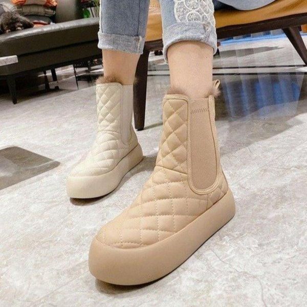 boots warm for woman slip on fashion pu leather women winter short plush solid elegant female ankle 2021 comfort, Black
boots warm for woman slip on fashion pu leather women winter short plush solid elegant female ankle 2021 comfort, Black